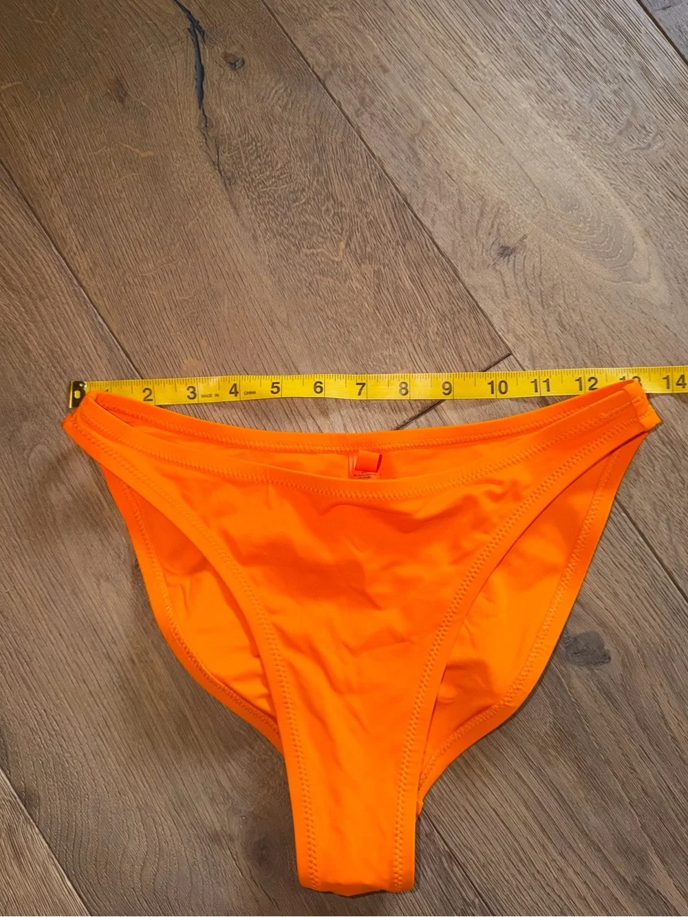 SKIMS Mid Coverage Bikini Bottoms Neon Orange NWOT Small swim beach - Picture 4 of 8